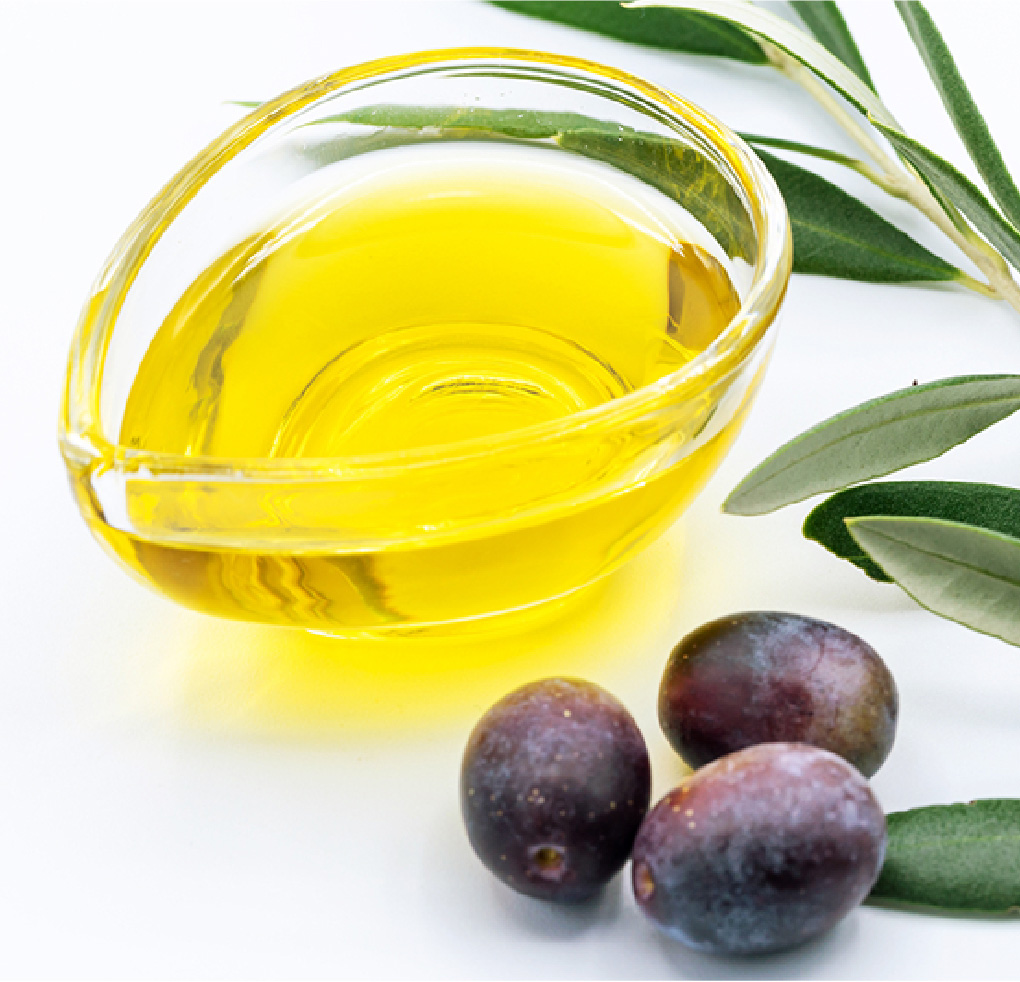 保湿効果が高いオリーブオイルをカリ石ケン素地の原料に使用。