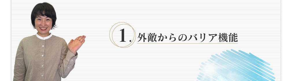 外敵からのバリア機能