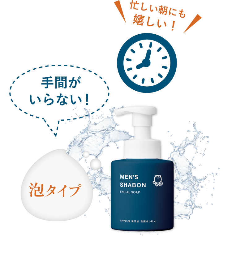 メンズシャボンフェイシャルソープつめかえ用 250mL | シャボン玉石けん