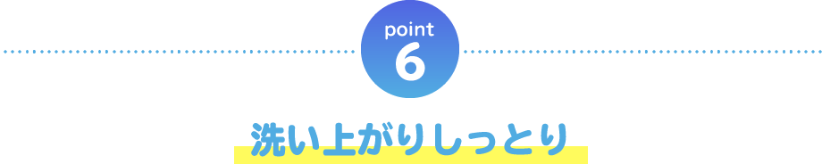 point06 洗い上がりしっとり