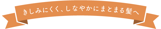 きしみにくく、しなやかにまとまる髪へ