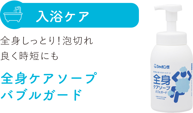 全身ケアソープバブルガードボトル