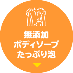 無添加ボディソープたっぷり泡