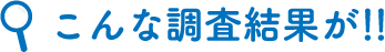 こんな調査結果が！！