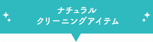 ナチュラル クリーニングアイテム