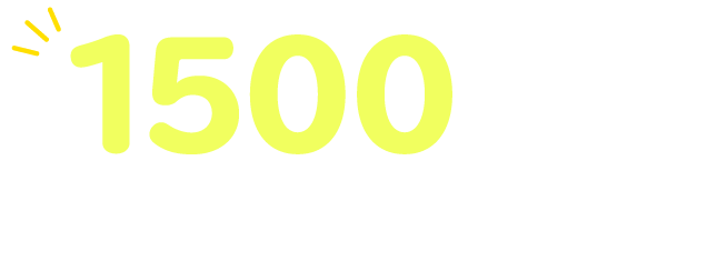 1500 プレゼント！（最大）ポイント