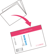 サービス券用台紙もしくは紙に貼った場合は、張り付けた台紙を封筒に入れてポストに投函してください。
